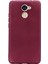 Huawei Y7 Prime Mat Premium Silikon Kılıf - Bordo + Cam Ekran Koruyucu 1