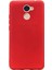 Huawei Y7 Prime Mat Premium Silikon Kılıf - Kırmızı + Nano Ekran Koruyucu 1