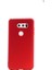 LG V30 Mat Peremium Silikon Kılıf - Kırmızı + Nano Ekran Koruyucu 1