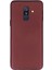 Samsung Galaxy A6 2018 Mat Premium Silikon Kılıf - Bordo + Tam Kaplayan 6D Nano Ekran Koruyucu 1