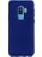 Samsung Galaxy A6 Plus Mat Premium Silikon Kılıf - Lacivert + Cam Ekran Koruyucu 1
