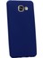 Samsung Galaxy A7 2016 Mat Premium Silikon Kılıf - Lacivert + Nano Ekran Koruyucu 1