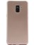Samsung Galaxy A8 2018 Mat Premium Silikon Kılıf - Gold 1