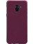 Samsung Galaxy A8 2018 Mat Premium Silikon Kılıf - Bordo + Tam Kaplayan 6D Nano Ekran Koruyucu 1