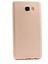 Samsung Galaxy C5 Pro Mat Premium Silikon Kılıf - Gold + Cam Ekran Koruyucu 1