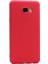 Samsung Galaxy C5 Pro Mat Premium Silikon Kılıf - Kırmızı + Nano Ekran Koruyucu 1
