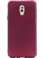 Samsung Galaxy C8 Mat Premium Silikon Kılıf - Bordo + Nano Ekran Koruyucu 1