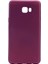 Samsung Galaxy C9 Pro Mat Premium Silikon Kılıf - Bordo + Cam Ekran Koruyucu 1