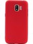 Samsung Galaxy J2 Core Mat Premium Silikon Kılıf - Kırmızı + Nano Ekran Koruyucu 1