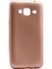 Samsung Galaxy J3 Mat Premium Silikon Kılıf - Gold 1
