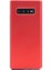 Samsung Galaxy S10 Mat Premium Silikon Kılıf - Kırmızı + Tam Kaplayan 6D Nano Ekran Koruyucu 1