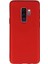 Samsung Galaxy S9 Plus Mat Premium Silikon Kılıf - Kırmızı + Tam Kaplayan 6D Nano Ekran Koruyucu 1