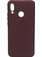 Xioami Mi 8 Mat Premium Silikon Kılıf - Bordo + Nano Ekran Koruyucu 1