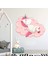Areksan Reklam Pembe Bulut ve Unicorn Çocuk Odası Duvar Sticker 1