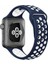 Apple Watch Uyumlu 4 3 2 1 Delikli Spor Kayış 44 mm Lacivert Hole 1