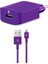 SpeedCharger Seyahat Şarj Aleti Micro USB 2.1A - Mor 1