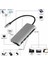 Type-C 8 in 1 Multiport Alüminyum Rj-45 Ethernet - 3 Port USB 3.0 Hub HDMI Dönüştürücü 4