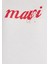 Kadın Mavi Logo Baskılı Beyaz Tişört 166422-23248 6