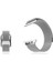 SCHZ38SI Apple Watch Uyumlu Seri 2 3 4 - 38-40 mm Spor Loop Dokuma Kordon - Gümüş 2