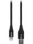 Spring Lightning 2.4A Data Kablosu Hızlı Şarj 1 mt Siyah 1