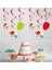 Happy Birthday Spiral Sarkıt Süs 6'lı 2
