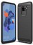 Huawei Nova 5i Pro Brushed Carbon Fiber Silikon Kılıf - Siyah 2