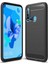 Huawei P20 Lite 2019 Brushed Carbon Fiber Silikon Kılıf - Siyah 2