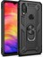 Xiaomi Redmi Note 7 - Redmi Note 7 Pro Anka Serisi Yüzük Standlı Armor Kılıf - Siyah 2