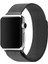 Apple Watch Series SE/10/9/8/7/6/5/4/3 46mm-45mm-44mm-42mm Uyumlu Milano Loop Çelik Kordon Siyah 2