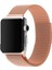 Apple Watch Series SE/10/9/8/7/6/5/4/3 46mm-45mm-44mm-42mm Uyumlu Milano Loop Çelik Kordon Rose Gold 2