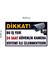 Bu Iş Yeri 24 Saat Kamera İle İzlenmektedir Uyarı Levhası 50X30 Beyaz (Stcker) 2