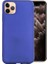 Apple iPhone 11 Pro Max Kılıf Klasik Mat Renkli Yumuşak Premier Silikon Saks Mavi 1