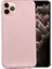 Apple iPhone 11 Pro Max Kılıf Klasik Mat Renkli Yumuşak Premier Silikon Rose Gold 1