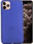 Apple iPhone 11 Pro Kılıf Klasik Mat Renkli Yumuşak Premier Silikon Saks Mavi 1