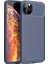 Apple iPhone 11 Pro Kılıf Rugged Armor Karbon Desenli Lüx Negro Silikon Arka Kapak Lacivert 1