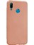 Huawei P20 Lite Kılıf Premier Mat Silikon Kılıf Kadife Dokulu Rose Gold 1