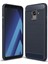 Samsung Galaxy A8 2018 Kılıf Karbon Fiber Room Silikon Kapak Kılıf Lacivert 1
