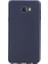 Samsung Galaxy C7 Pro Kılıf Mat Silikon Kılıf Slim Fit Simple Case + Koruyucu Cam Siyah 1