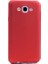 Samsung Galaxy J7 Core Kılıf Mat Silikon Kılıf Slim Fit Simple Case + Koruyucu Cam Kırmızı 1