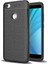 Xiaomi Redmi Note 5A Prime Deri Tasarım Zırh Kılıf Antişok Silikon Kapak Kılıf + Esnek Nano Cam Siyah 1