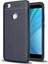 Xiaomi Redmi Note 5A Prime Deri Tasarım Zırh Kılıf Antişok Silikon Kapak Kılıf + Esnek Nano Cam Lacivert 1