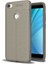 Xiaomi Redmi Note 5A Prime Deri Tasarım Zırh Kılıf Antişok Silikon Kapak Kılıf + Esnek Nano Cam Gri 1