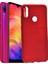 Xiaomi Redmi Note 7 Kılıf Klasik Mat Renkli Yumuşak Premier Silikon Kırmızı 4