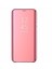 Xiaomi Redmi Note 7 Pro Kapaklı Kılıf Clear View Aynalı Flip Cover Wallet Kılıf Rose Gold 1