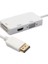 Display Port to DVI/VGA/HDMI 3in1 Çevirici Adaptör Kablo 3