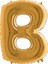 Cakes & Party B Harfi Altın (Gold) Rengi Folyo Balon 40 Inc 100 cm 1