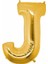 Cakes & Party J Harfi Altın (Gold) Rengi Folyo Balon 40 Inc 100 cm 1