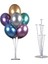 Cakes & Party 7'li Balon Standı ve 10 Adet Karışık Renkli Metalik Balon 1