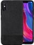 Xiaomi Mi 8 Fabrik Serisi Kumaş ve Deri Desen Kılıf - Siyah 2
