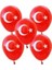 Türk Bayraklı Balon 5 Adet 1
